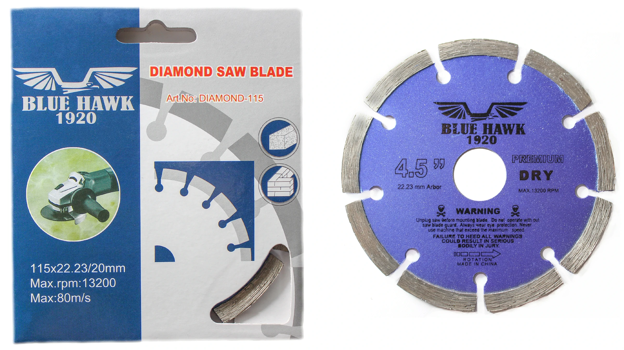 Segment Granite Cutting Discs / Dry ”4.5