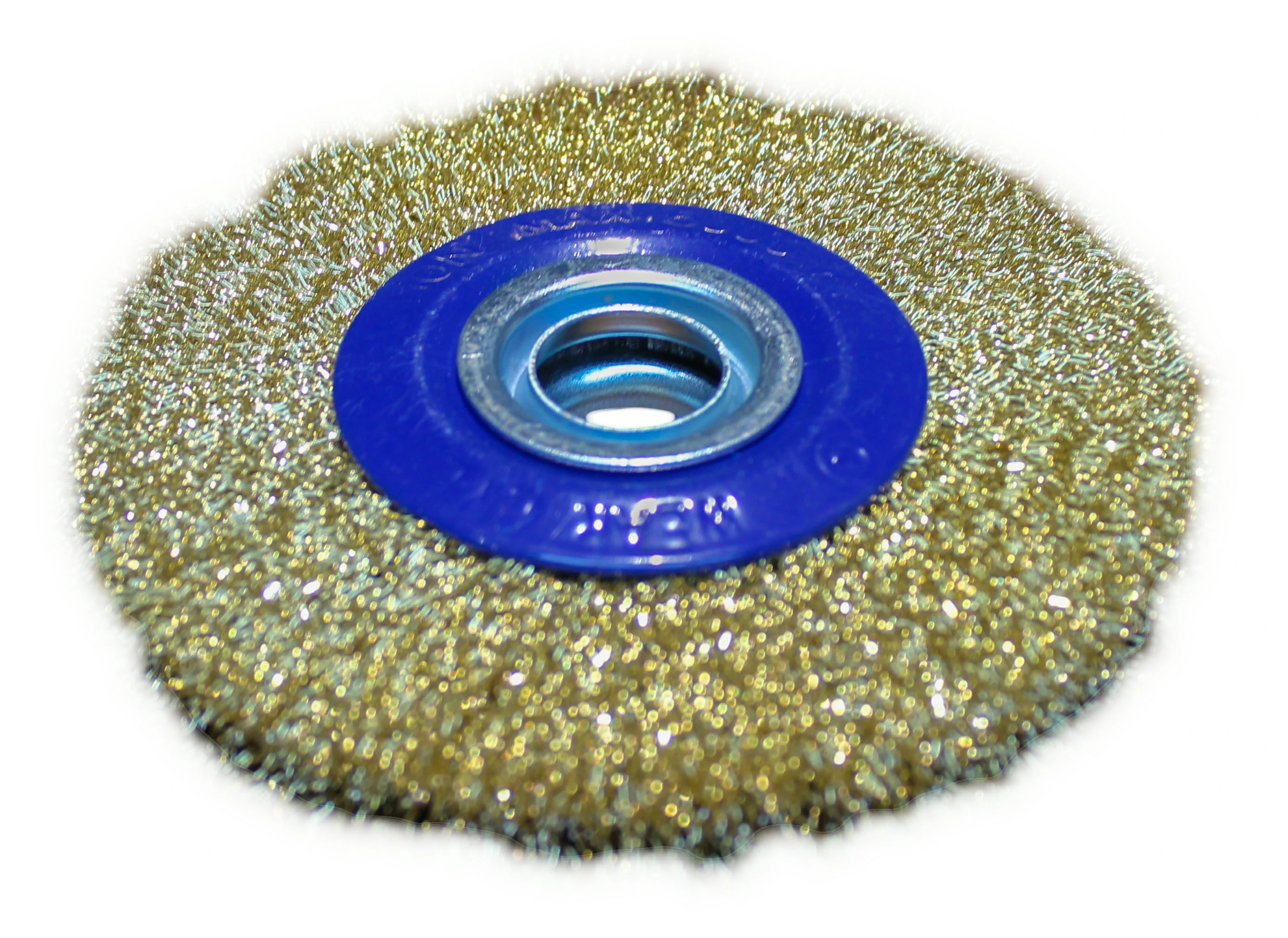 Wire Round Brush Yellow Blue Hawk 5" pic1